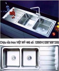 Chậu rửa chén Inox Việt Mỹ 12050V