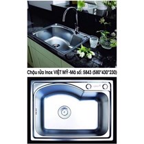 Chậu rửa chén Inox Việt Mỹ 5843