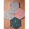 Gạch lục giác sỏi đá đa màu