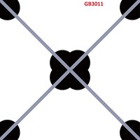 Gạch bông men mờ giả cổ 30x30 GB3011