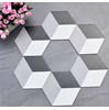 Gạch lục giác đẹp giá rẻ hình lập phương đen trắng 20x23