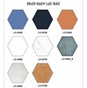 Gạch lục giác giá rẻ 20x23 đơn 1 màu LG-010M