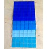 Gạch mosaic thủy tinh màu xanh viên lớn