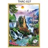 Gạch tranh 3D phong thủy thác nước 027