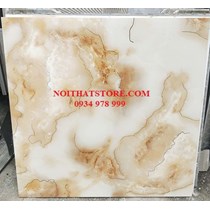 Gạch Trung Quốc 80x80 ngọc thạch khắc kim ánh vàng