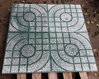 Gạch vỉa hè màu xanh 40x40 QP1