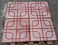 Gạch vỉa hè 40x40 QP2 màu đỏ