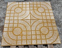 Gạch vỉa hè màu vàng 40x40 QP2