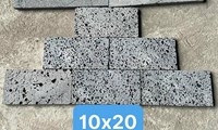 Gạch ốp tường trang trí Đá ong xám dày 1,2cm 10x20