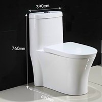 Bồn cấu 1 khối thân mỏng, gọn