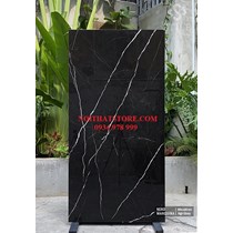 Gạch ốp lát Ấn Độ 80x160 đen vân trắng