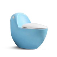 Bồn cầu khối cao cấp trứng xanh nắp trắng