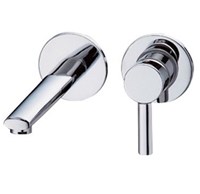 Vòi Lavabo âm tường nóng lạnh Caesar B302C