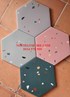 Gạch lục giác sỏi đá đa màu
