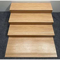 Gạch lát cầu thang 47x120 mờ vân gỗ nâu nhạt