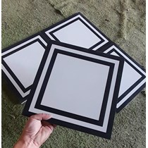 Gạch bông đá mờ giả cổ 30x30 Họa tiết ô vuông