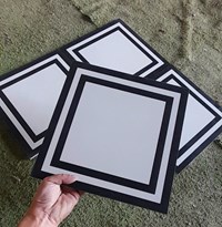Gạch bông đá mờ giả cổ 30x30 Họa tiết ô vuông