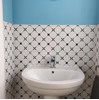 Gạch bông đá mờ giả cổ 30x30 Trắng đen