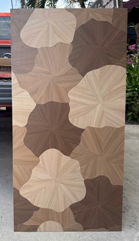 Gạch giả gỗ Trung Quốc 60x120 lá sen đậm