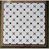 Gạch bông đá mờ giả cổ 30x30 Trắng đen