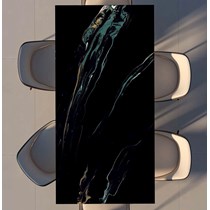 Gạch Ấn Độ 60x120 Đen vân xanh vàng