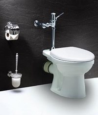 Bàn cầu thoát ngang Caesar CPJ1334+bộ xả BF443