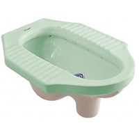 Bàn cầu xổm Dolacera màu xanh ngọc