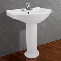 Chậu rửa Lavabo Viglacera VU6 + Chân V02.5