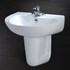 Chậu rửa chân ngắn Caesar L2155+P2441