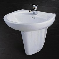 Chậu rửa chân ngắn Caesar L2220+P2436