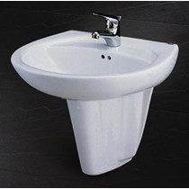 Chậu rửa chân ngắn Caesar L2220+P2436
