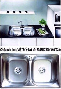 Chậu rửa chén Inox Việt Mỹ 8046LK