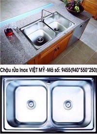 Chậu rửa chén Inox Việt Mỹ 9455