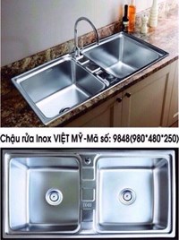 Chậu rửa chén Inox Việt Mỹ 9848