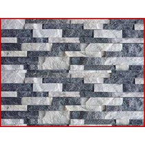 Đá ghép trắng đen HL3E-15
