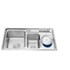 Chậu rửa chén inox 2 hộc nhỏ 9245