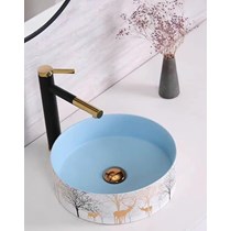 Chậu rửa lavabo rẻ đẹp đặt bàn hình tròn nhiều mẫu
