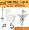 Combo bộ nhà tắm giá rẻ Gabba 02