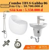 Combo bộ nhà tắm giá rẻ Gabba 06