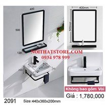 Combo kệ lavabo gương giá rẻ 2091