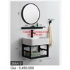 Combo kệ lavabo gương giá rẻ 268A-2 có vòi
