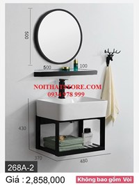 Combo kệ lavabo gương giá rẻ 268A-2