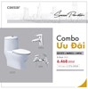 Combo thiết bị vệ sinh Caesar cầu 1 khối 17