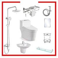 Combo thiết bị vệ sinh giá rẻ 3 (9 món)