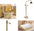 Combo thiết bị vệ sinh mạ vàng