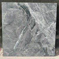 Đá đồng chất khắc kim Trung Quốc 80x80 xám đậm nhũ bạc