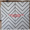 Gạch bông giả cổ 20x20 kẻ chỉ đen