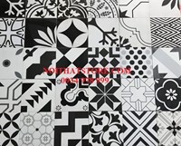 Gạch bông giả cổ 20x20 mẫu đen trắng