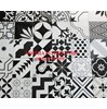 Gạch bông giả cổ 20x20 mẫu đen trắng