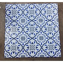 Gạch bông giả cổ 20x20 xanh xám